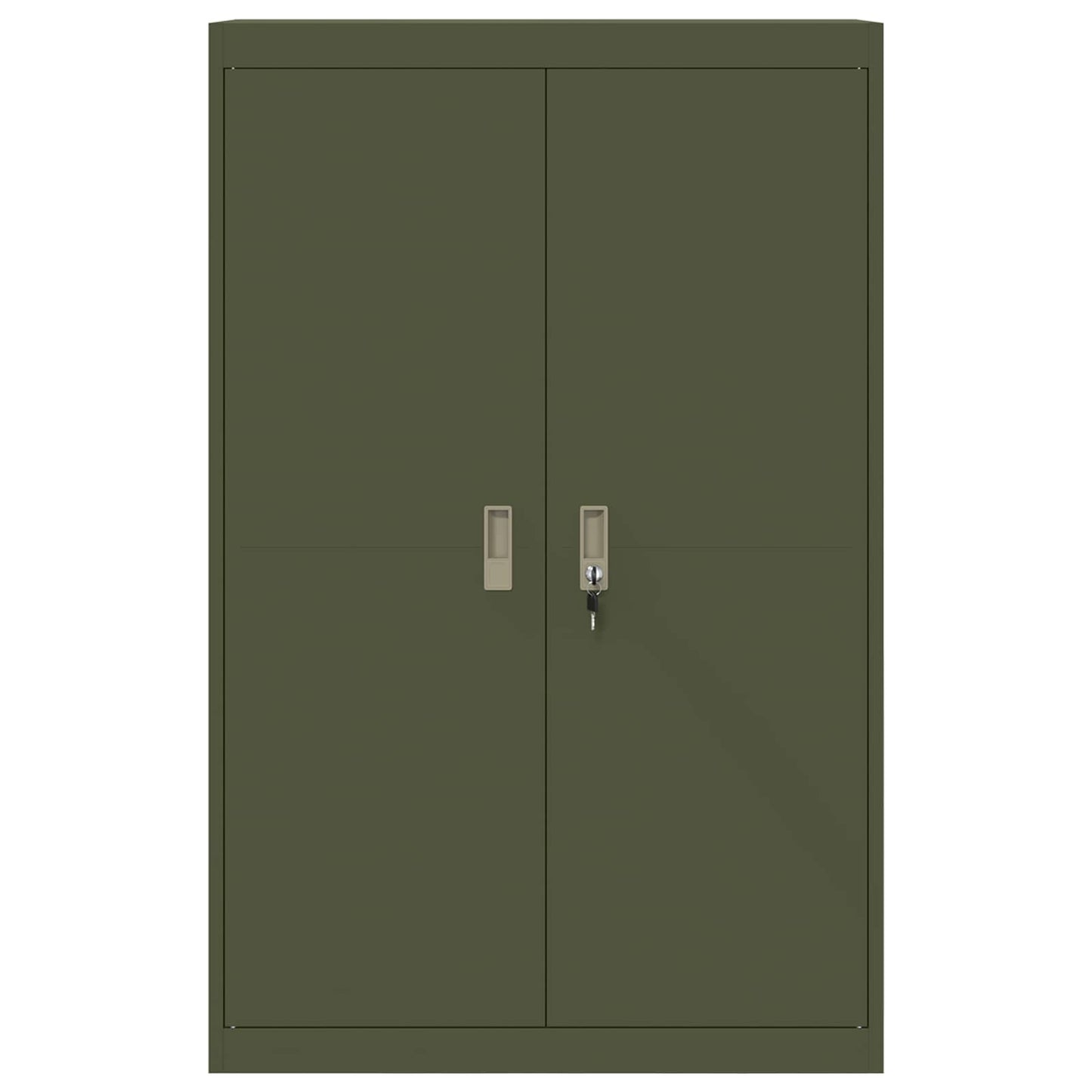 Aufbewahrungsschrank Olive Grün 90 x 40 x 140 cm Stahl