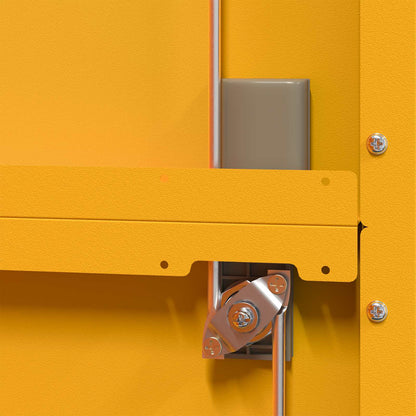 Aufbewahrungsschrank Senfgelb 80 x 40 x 140 cm Stahl