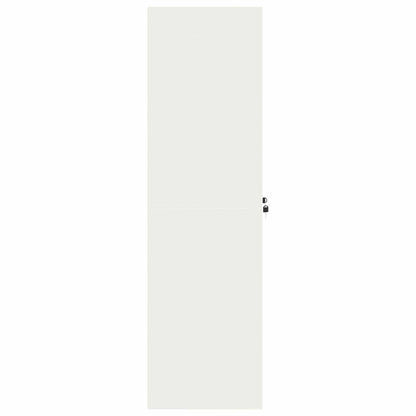 Aufbewahrungsschrank Weiß 80 x 40 x 140 cm Stahl