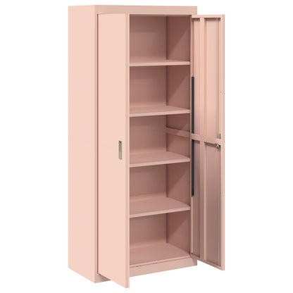 Aufbewahrungsschrank Rosa 80 x 40 x 180 cm Stahl
