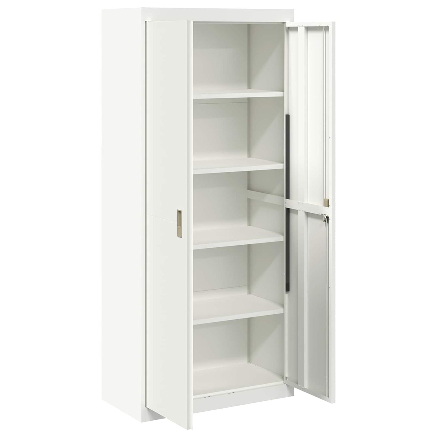 Aufbewahrungsschrank Weiß 80 x 40 x 180 cm Stahl