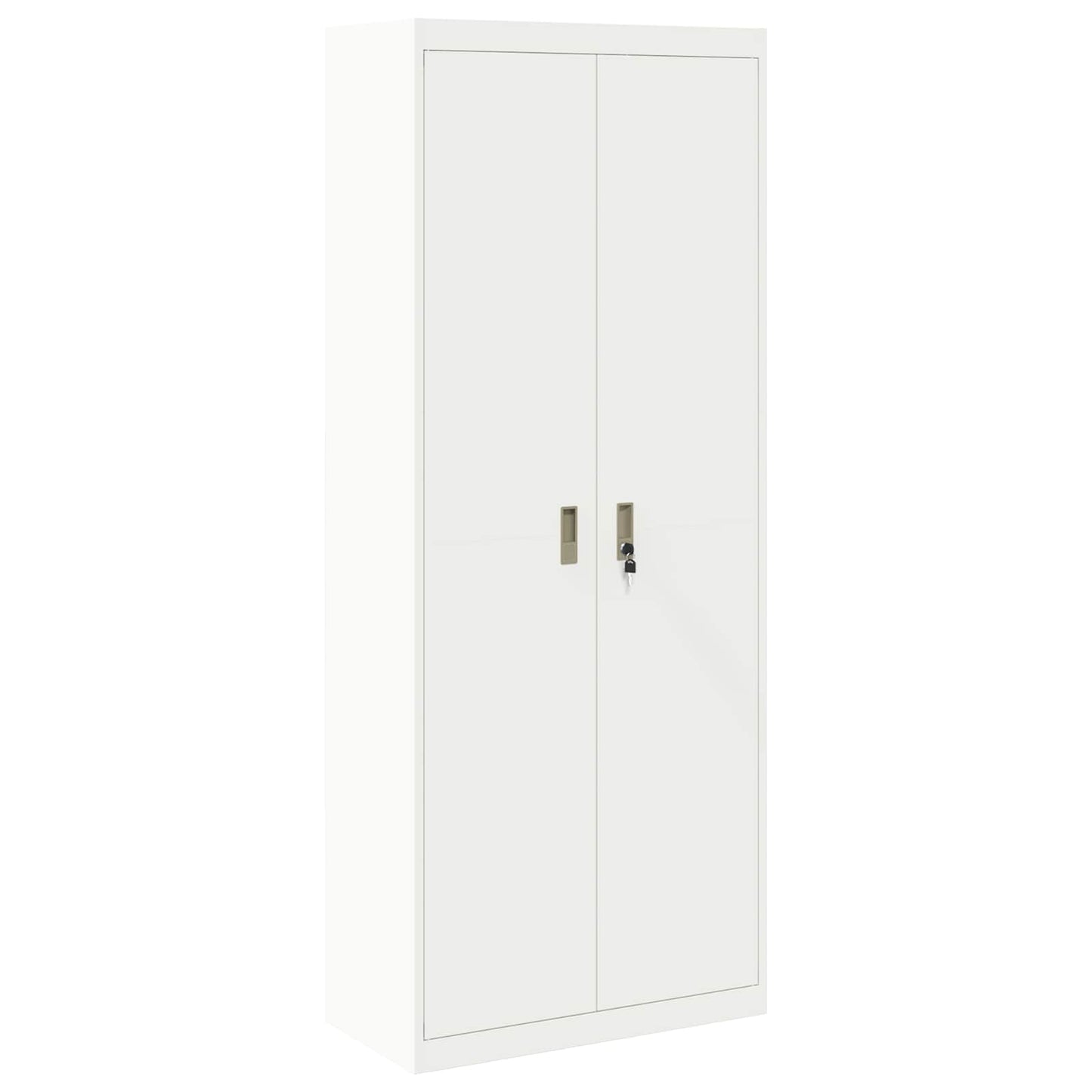 Aufbewahrungsschrank Weiß 80 x 40 x 200 cm Stahl