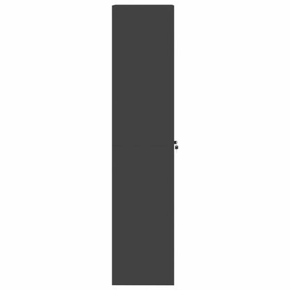 Aufbewahrungsschrank Schwarz 60 x 40 x 180 cm Stahl