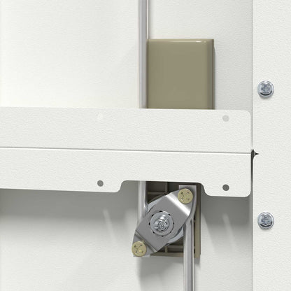 Aufbewahrungsschrank Weiß 60 x 40 x 180 cm Stahl