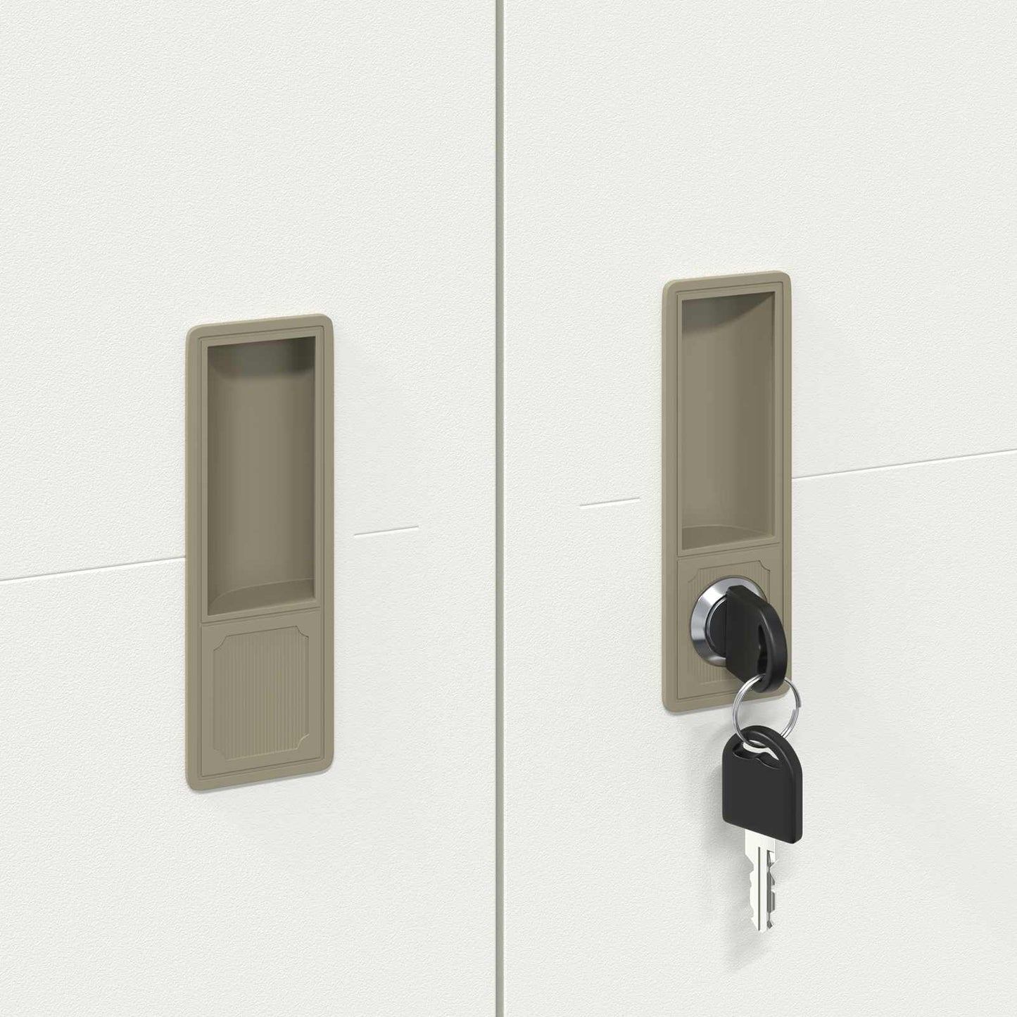 Aufbewahrungsschrank Weiß 60 x 40 x 200 cm Stahl