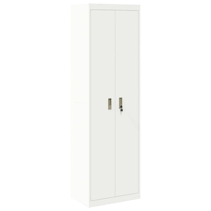 Aufbewahrungsschrank Weiß 60 x 40 x 200 cm Stahl