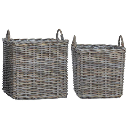 Pflanzer Korb mit Speicher 2 pcs Grau Lacak Rattan