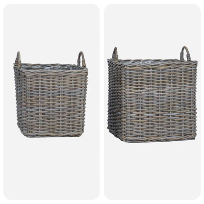 Pflanzer Korb mit Speicher 2 pcs Grau Lacak Rattan