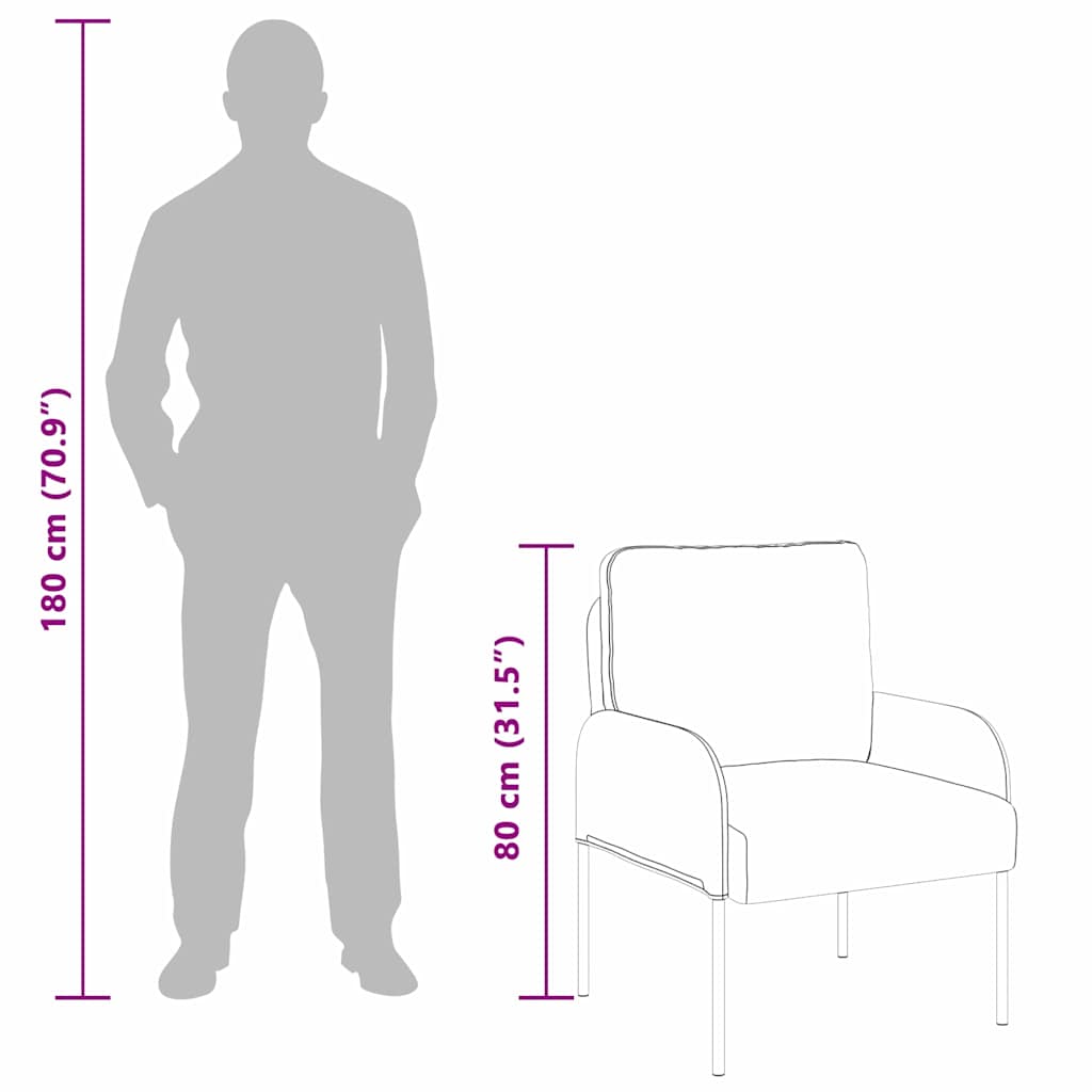 Sofas mit Kissen 55cm Creme Sperrholz