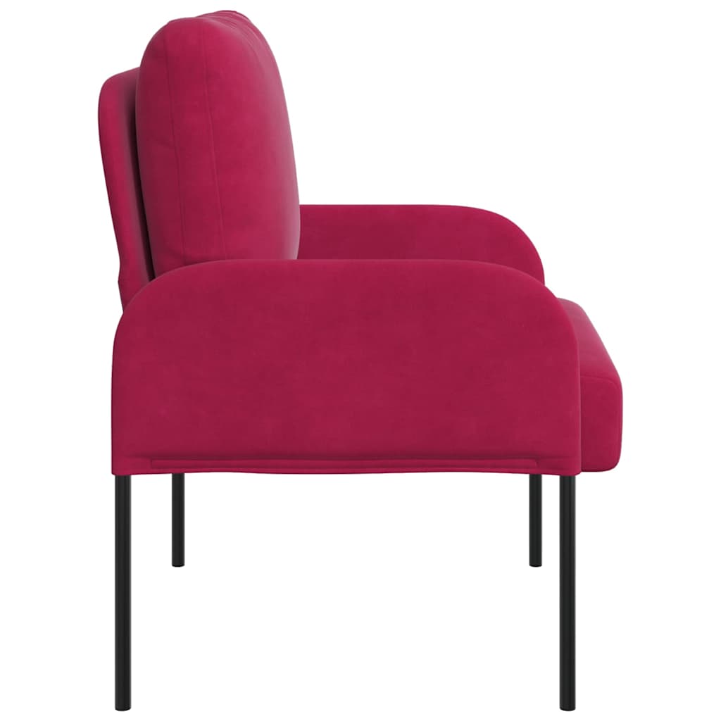 Sofas mit Kissen 55cm Weinrot Sperrholz