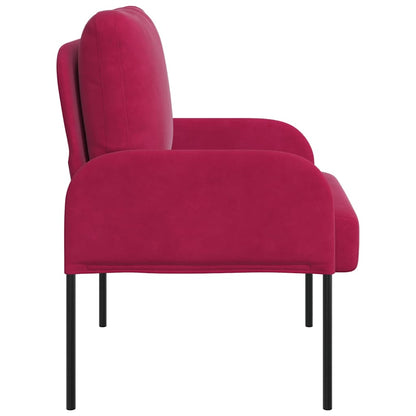 Sofas mit Kissen 55cm Weinrot Sperrholz