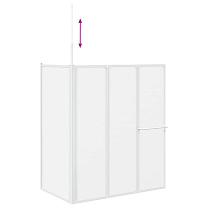 Badewannenbildschirm Matt 120 x 70 x 137 cm Aluminium