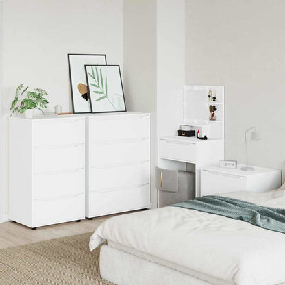 Stauraumschränke 2 pcs Weiß 60 x 48 x 105 cm Holzwerkstoff