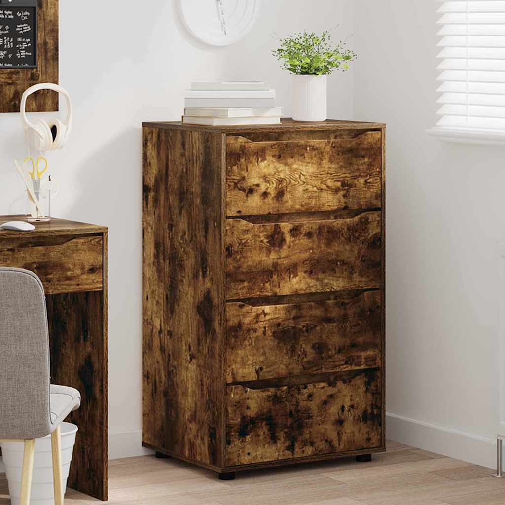 Stauraumschränke 2 pcs Geräucherte Eiche 60 x 48 x 105 cm