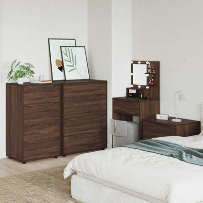 Stauraumschränke 2 pcs Braun Eichen-Optik 60 x 48 x 105 cm