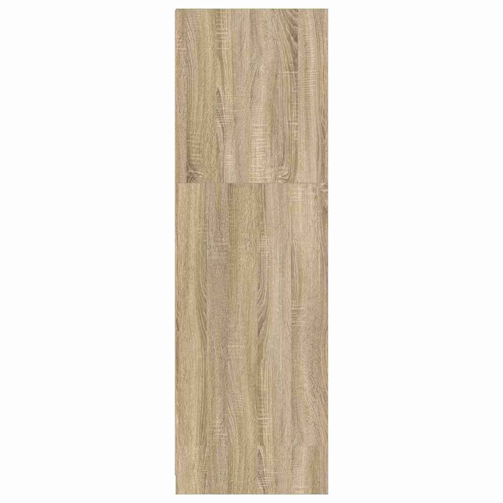Badezimmerschrank Sonoma-Eiche 79,5 x 49 x 156 cm Holzwerkstoff