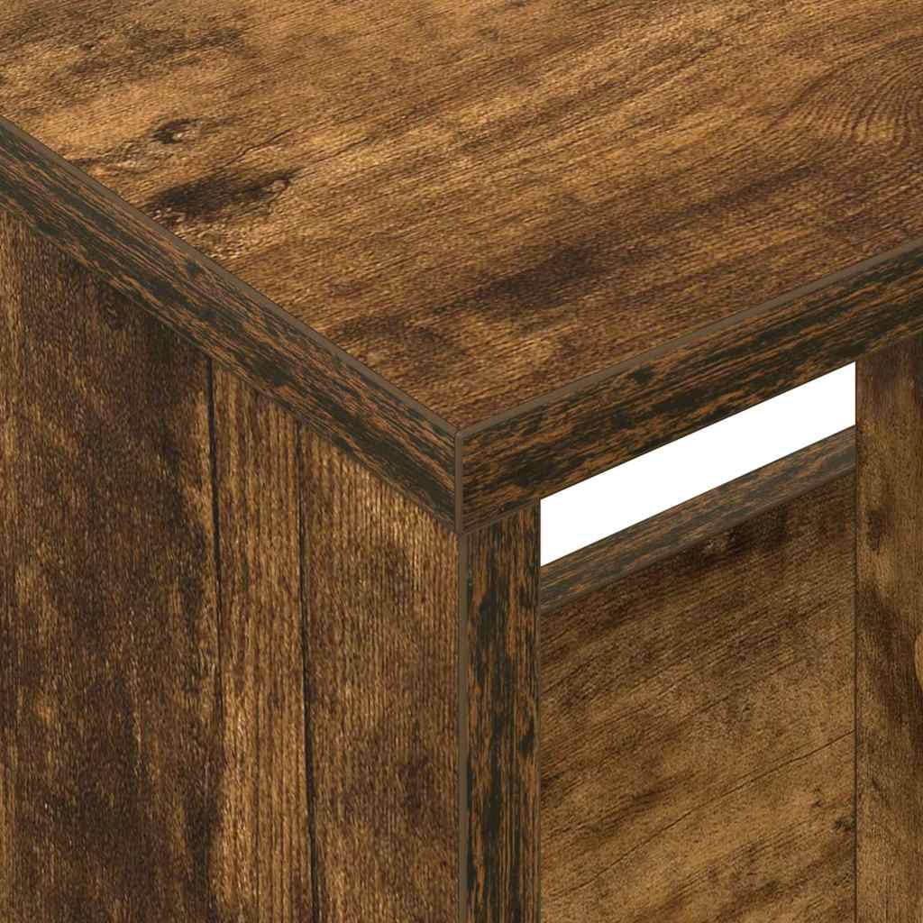 Magazinregal 2 pcs Geräucherte Eiche 35 x 30 x 45 cm
