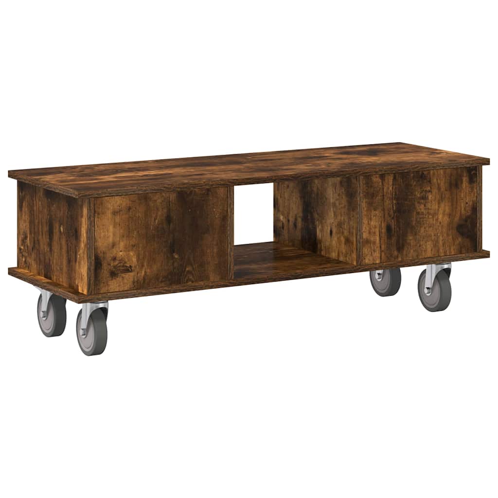 TV-Ständer Geräucherte Eiche 100 x 35 x 35 cm Holzwerkstoff
