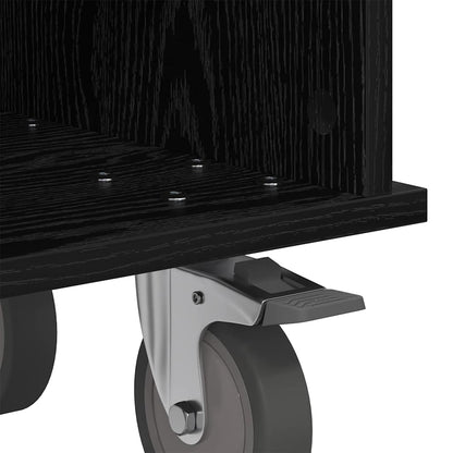 TV-Ständer Schwarz Eichen-Optik 68,5 x 35 x 35 cm Holzwerkstoff