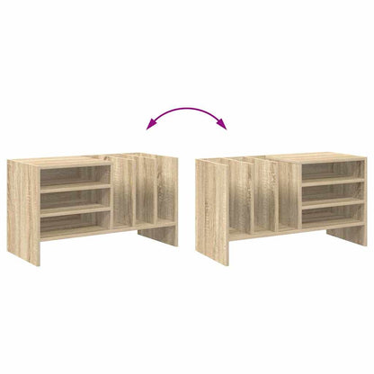 Schallplattenschrank mit Regal Sonoma-Eiche 78,5 x 35 x 45 cm