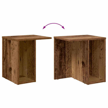 Beistelltisch 2 pcs Altholz 37 x 32 x 40 cm Holzwerkstoff