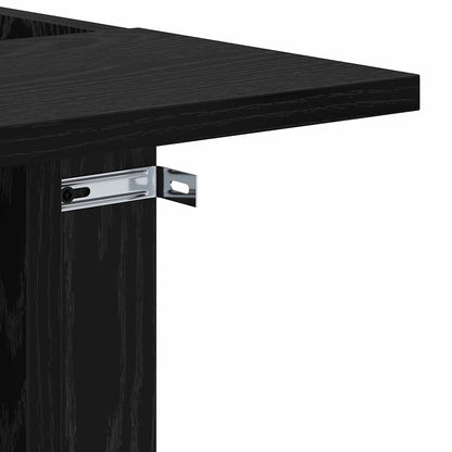 Beistelltisch Schwarz Eichen-Optik 35 x 40 x 55 cm