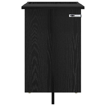 Beistelltisch Schwarz Eichen-Optik 35 x 40 x 55 cm