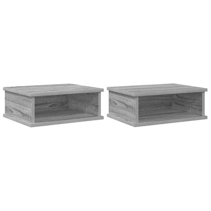 Nachttisch 2 pcs Graues Sonoma 40 x 31 x 15 cm Holzwerkstoff
