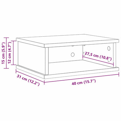 Nachttisch Altholz 40 x 31 x 15 cm Holzwerkstoff