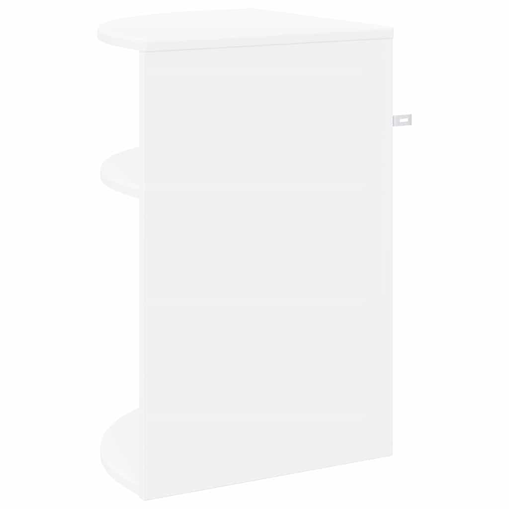 Beistelltisch Weiß 39,7 x 39,7 x 60 cm Holzwerkstoff