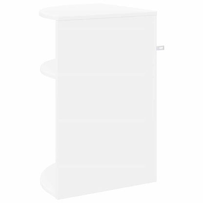 Beistelltisch Weiß 39,7 x 39,7 x 60 cm Holzwerkstoff