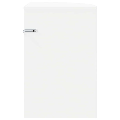 Beistelltisch Weiß 39,7 x 39,7 x 60 cm Holzwerkstoff