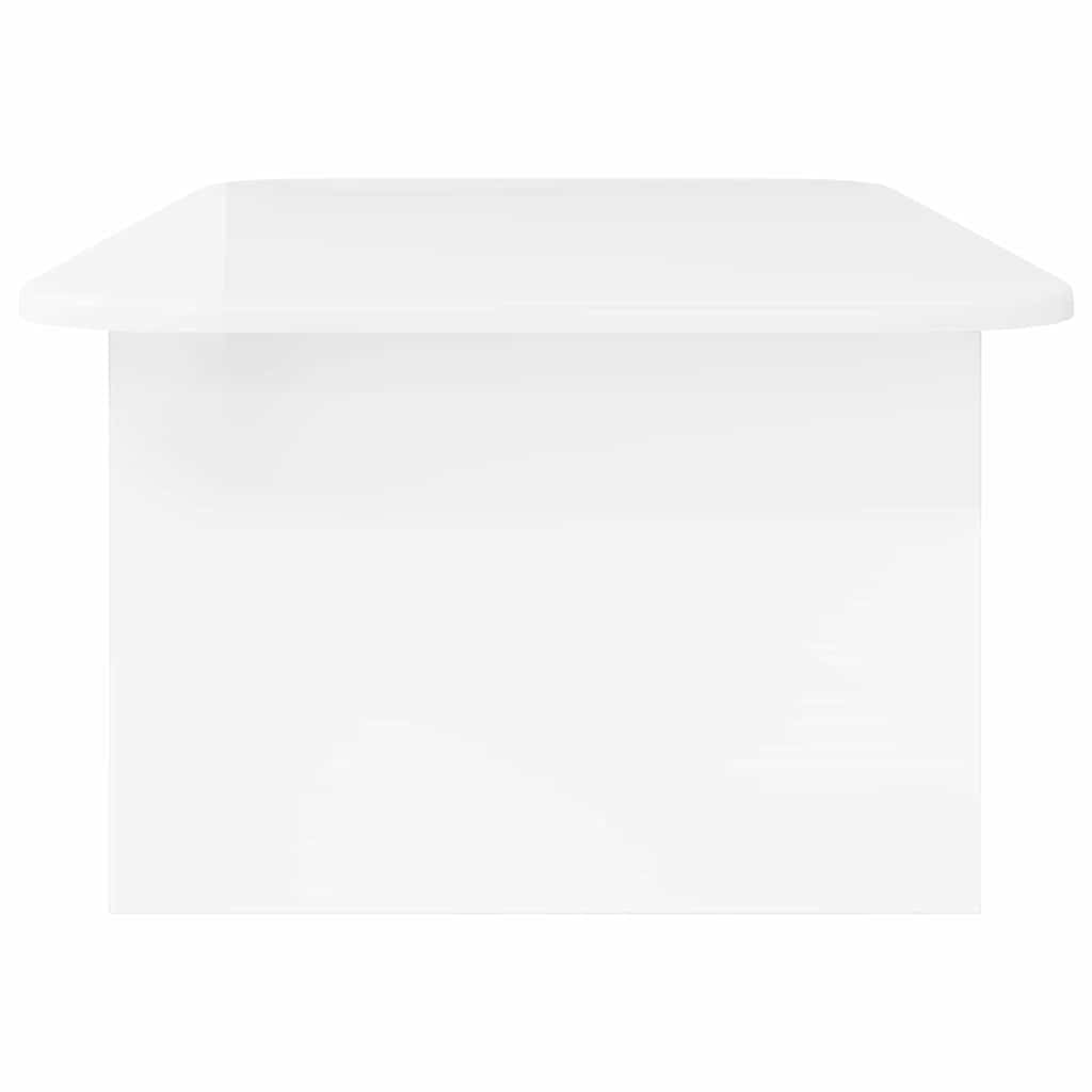 Couchtisch Hochglanz Weiß 93 x 53 x 33 cm Holzwerkstoff
