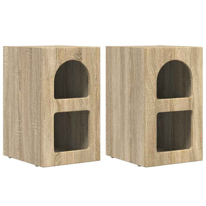 Nachttisch 2 pcs Sonoma-Eiche 29,5 x 33,5 x 50 cm Holzwerkstoff