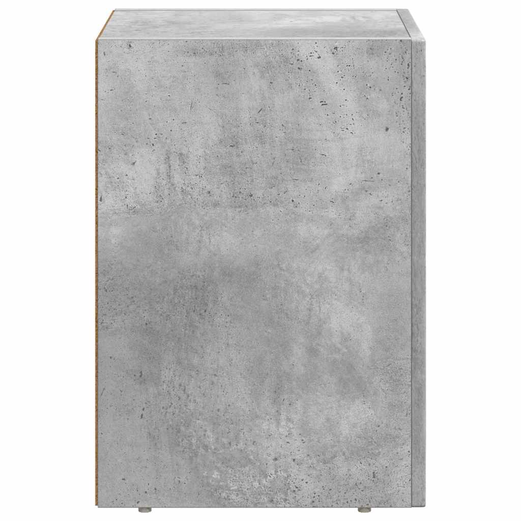 Nachttisch 2 pcs Beton Grau 29,5 x 33,5 x 50 cm Holzwerkstoff