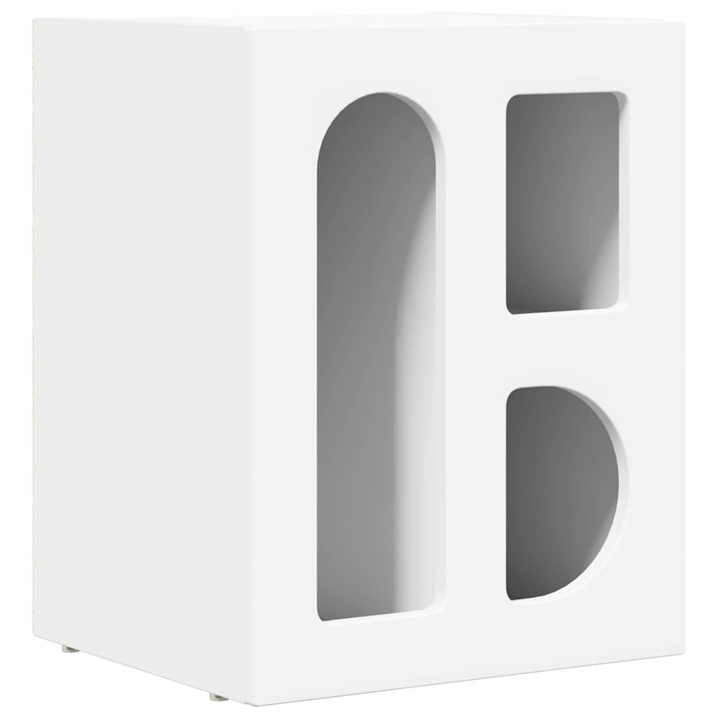 Nachttisch 2 pcs Weiß 40 x 35 x 50 cm Holzwerkstoff