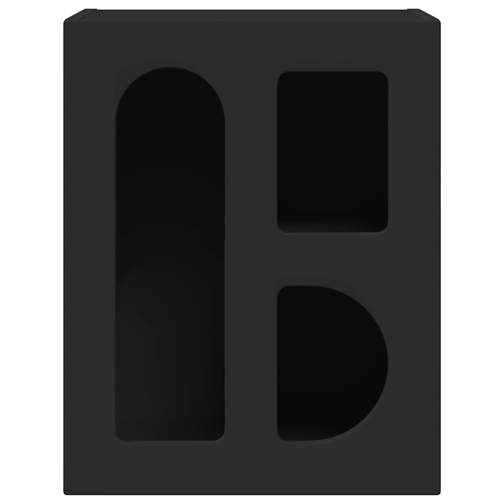 Nachttisch 2 pcs Schwarz 40 x 35 x 50 cm Holzwerkstoff