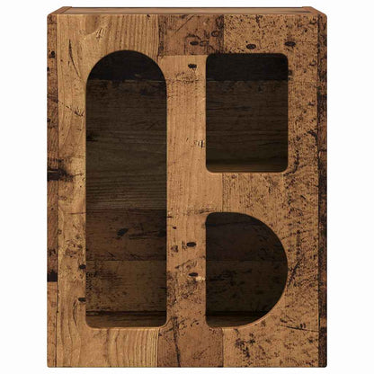 Nachttisch Altholz 40 x 35 x 50 cm Holzwerkstoff