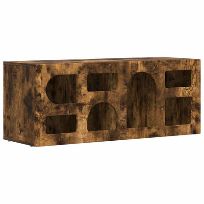 TV-Schränk Geräucherte Eiche 100 x 35 x 40 cm Holzwerkstoff