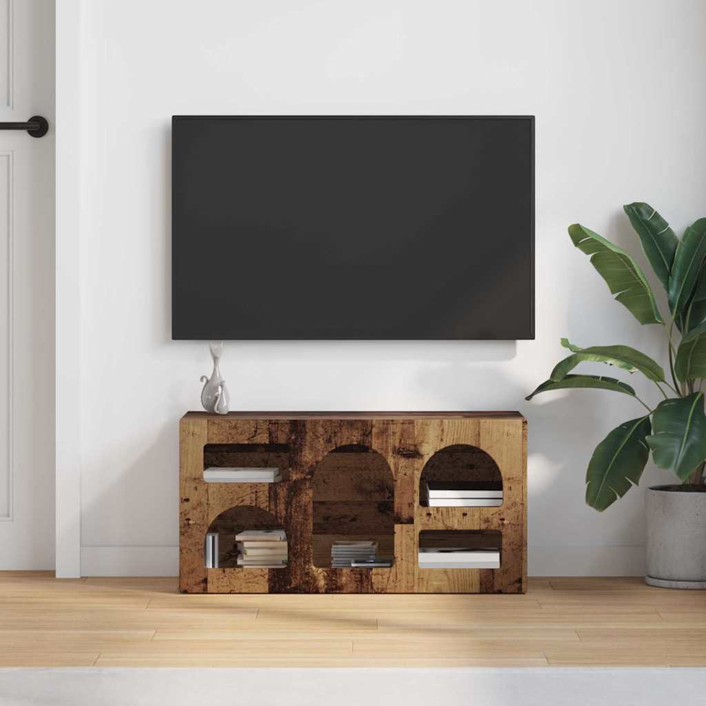 TV-Schränk Altholz 80 x 35 x 40 cm Holzwerkstoff