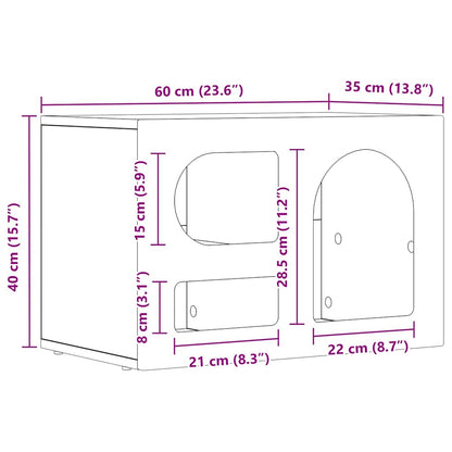 TV-Schränk Artisan-Eiche 60 x 35 x 40 cm Holzwerkstoff