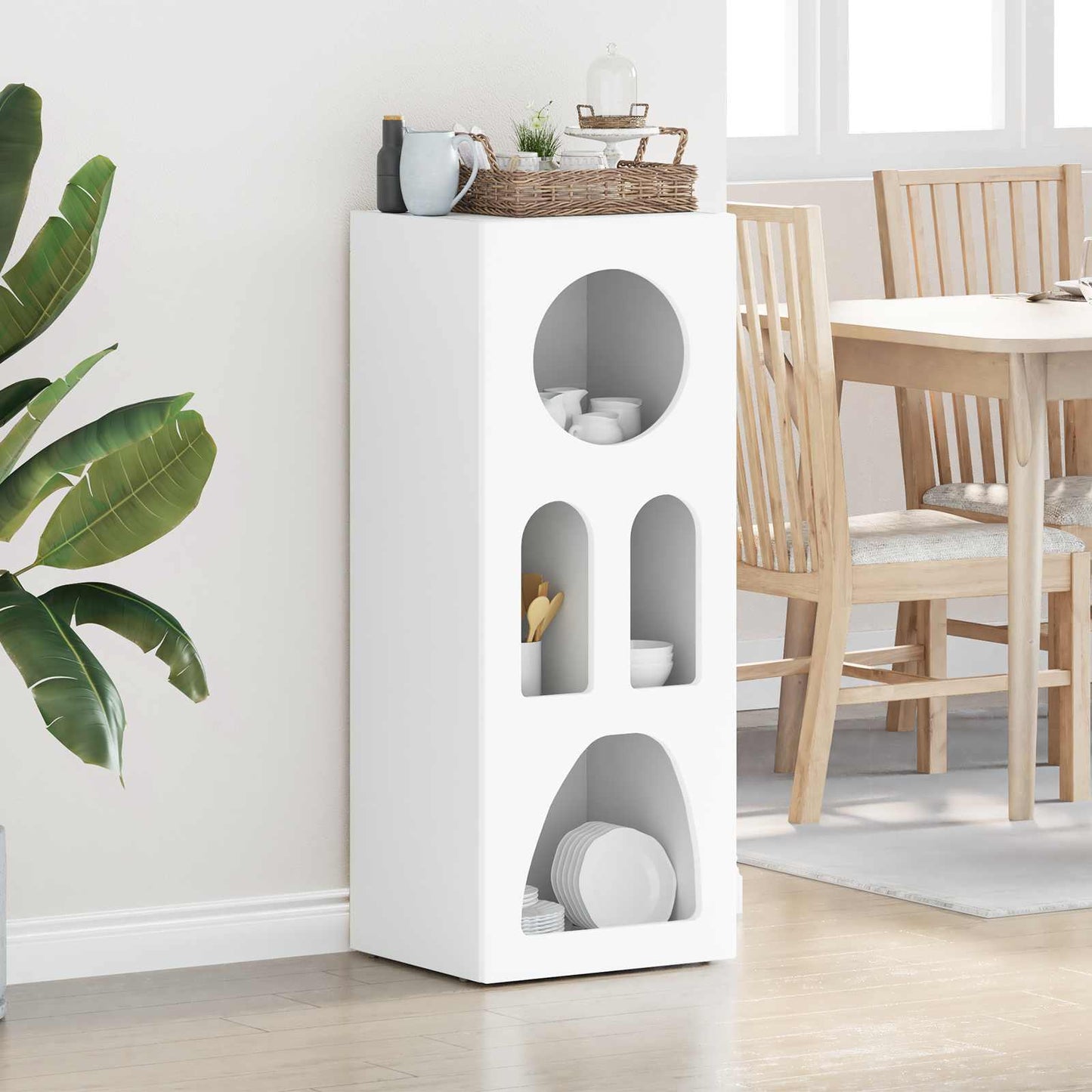 Sideboard Weiß 40 x 35 x 100,5 cm Holzwerkstoff