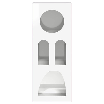 Sideboard Hochglanz Weiß 40 x 35 x 100,5 cm Holzwerkstoff