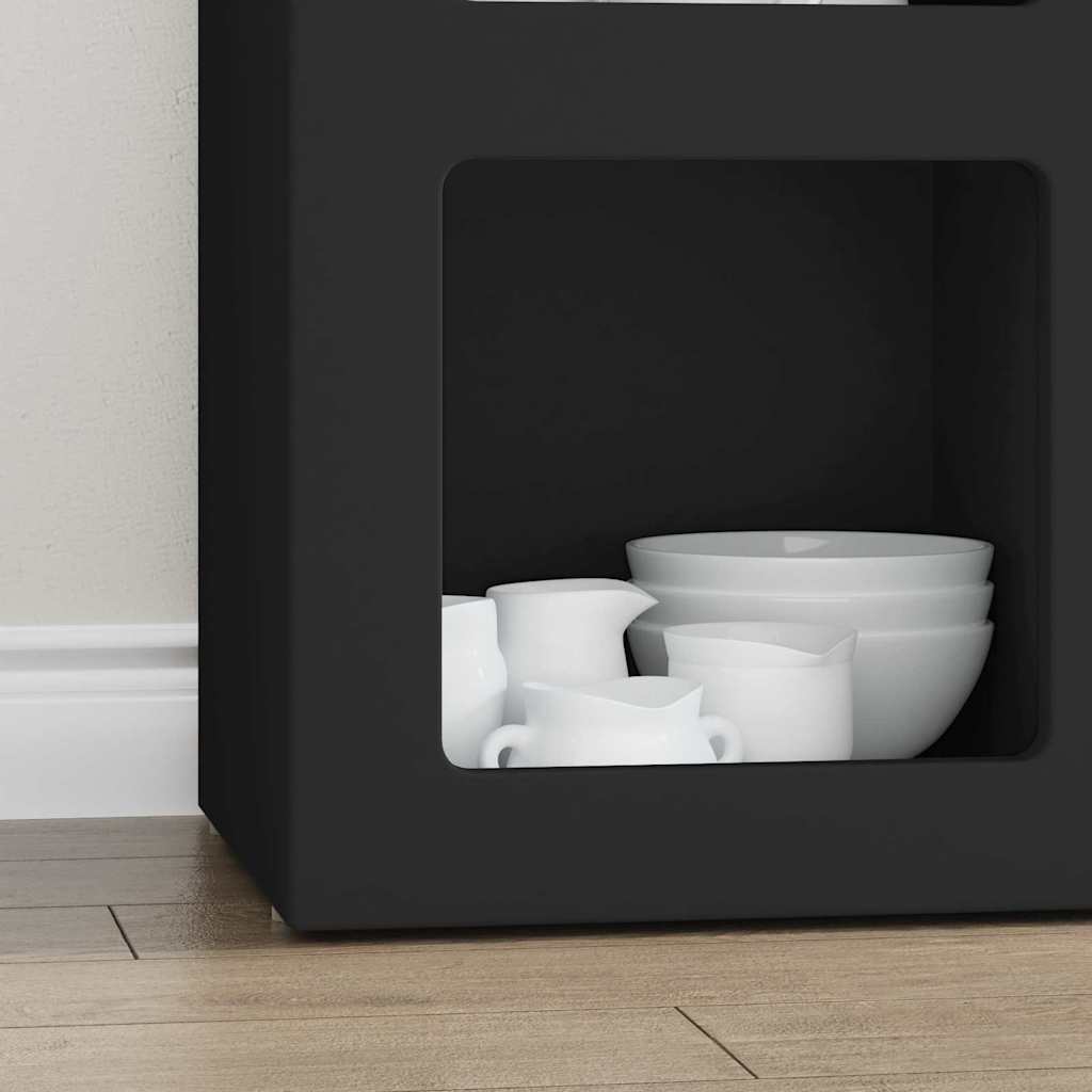 Sideboard Schwarz 59 x 35 x 80,5 cm Holzwerkstoff