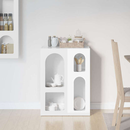 Sideboard Hochglanz Weiß 59 x 35 x 80,5 cm Holzwerkstoff