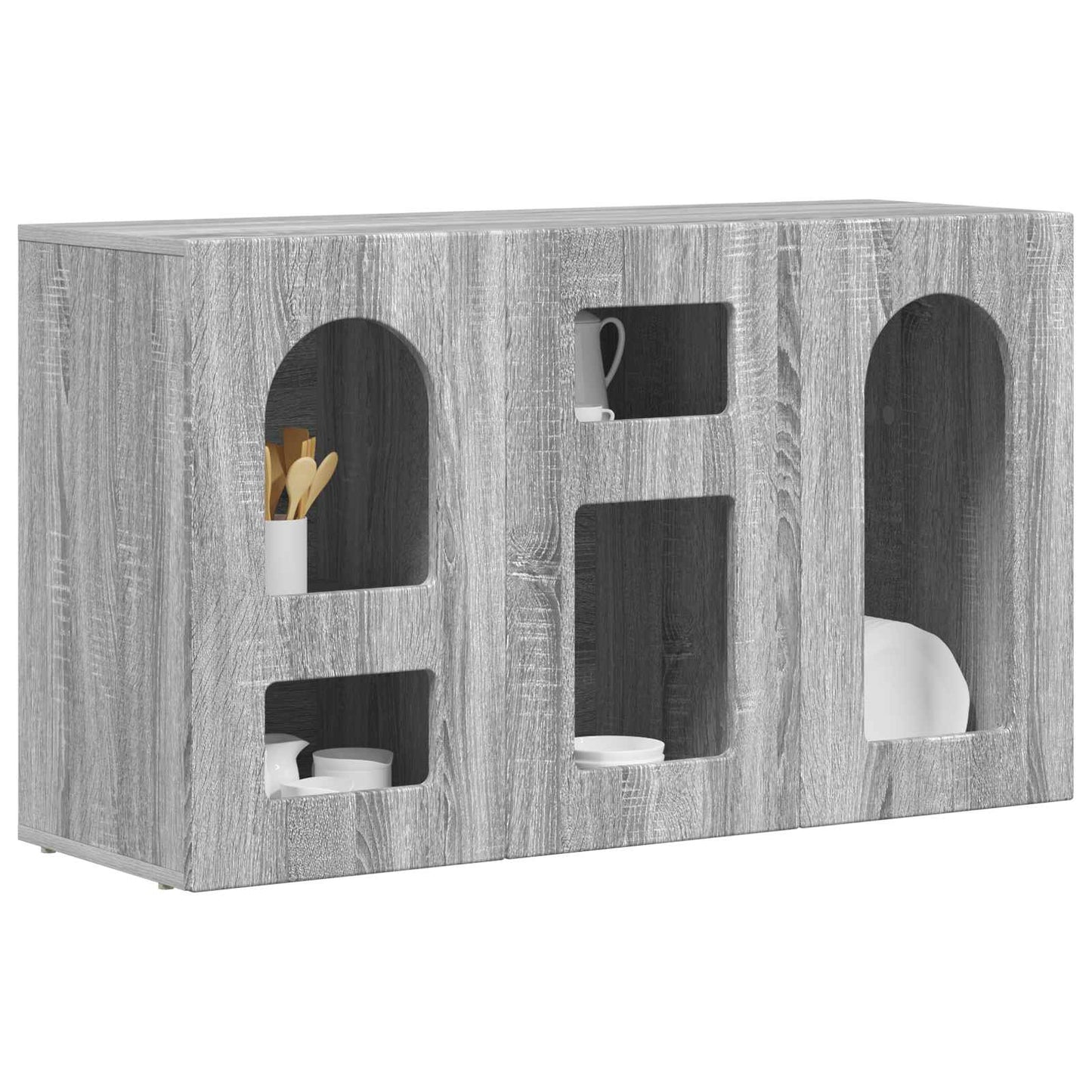 Sideboard Graues Sonoma 100 x 35 x 59 cm Holzwerkstoff