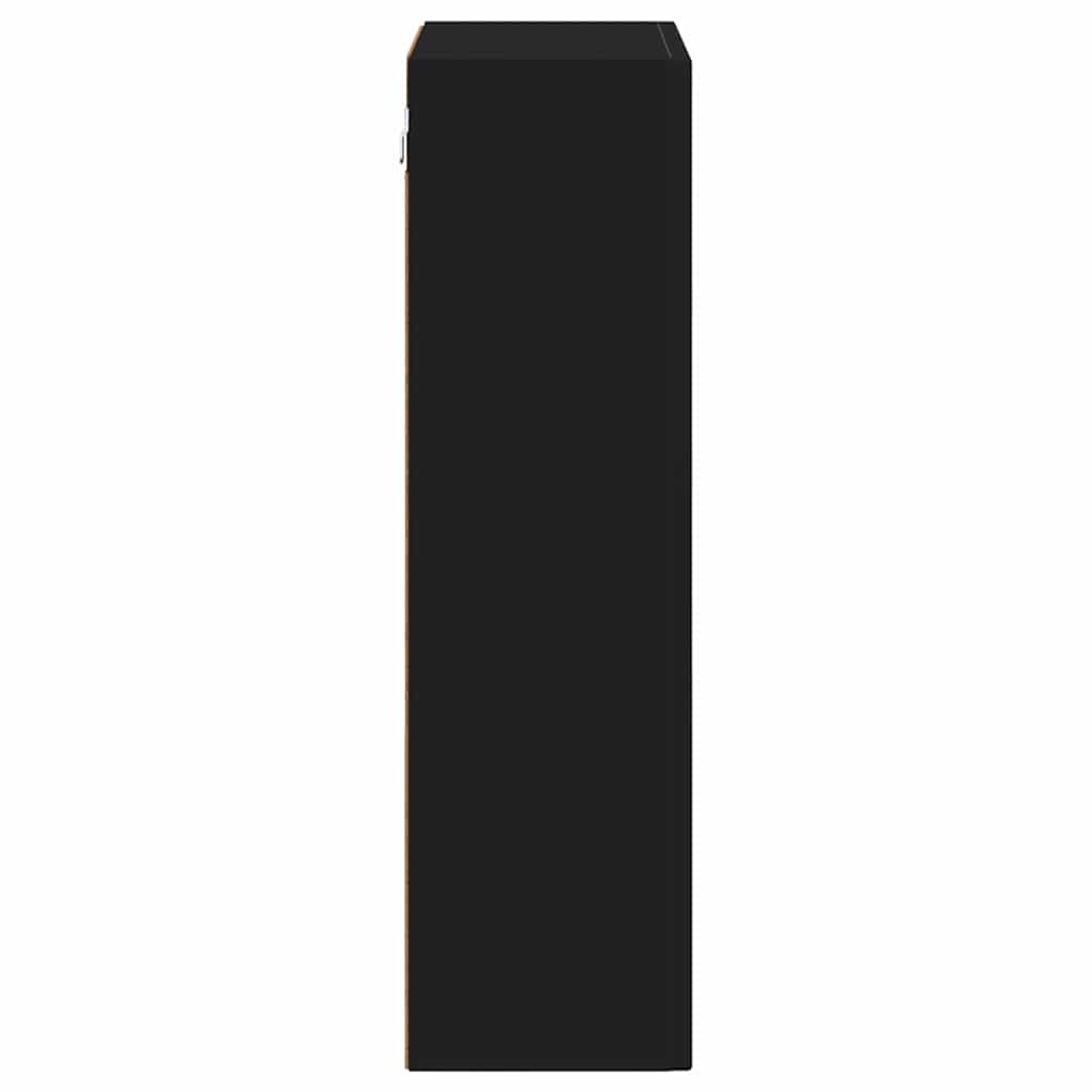 Hängeschrank mit Regal Schwarz 59 x 20 x 71,5 cm Holzwerkstoff