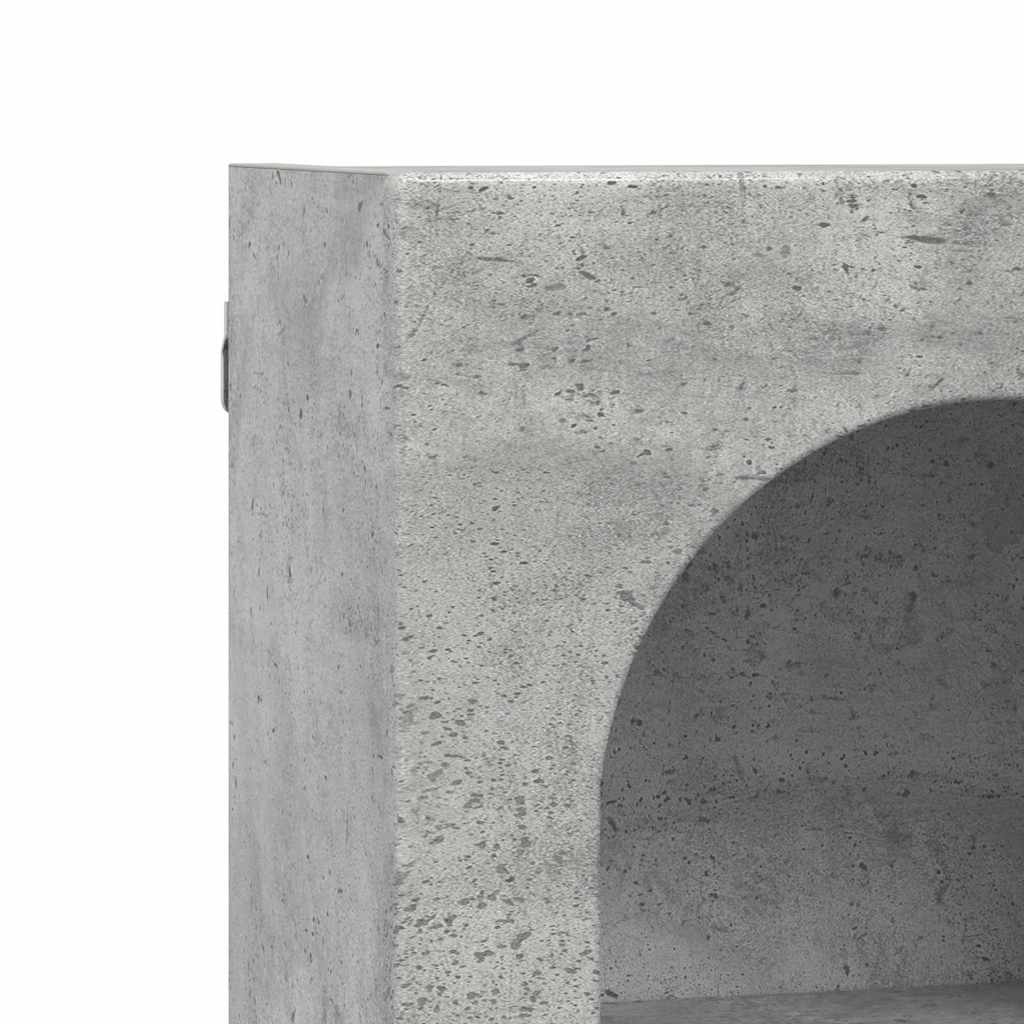 Hängeschrank Beton Grau 59 x 20 x 71,5 cm Holzwerkstoff