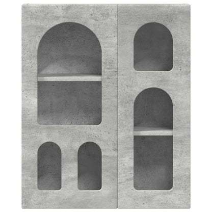 Hängeschrank Beton Grau 59 x 20 x 71,5 cm Holzwerkstoff