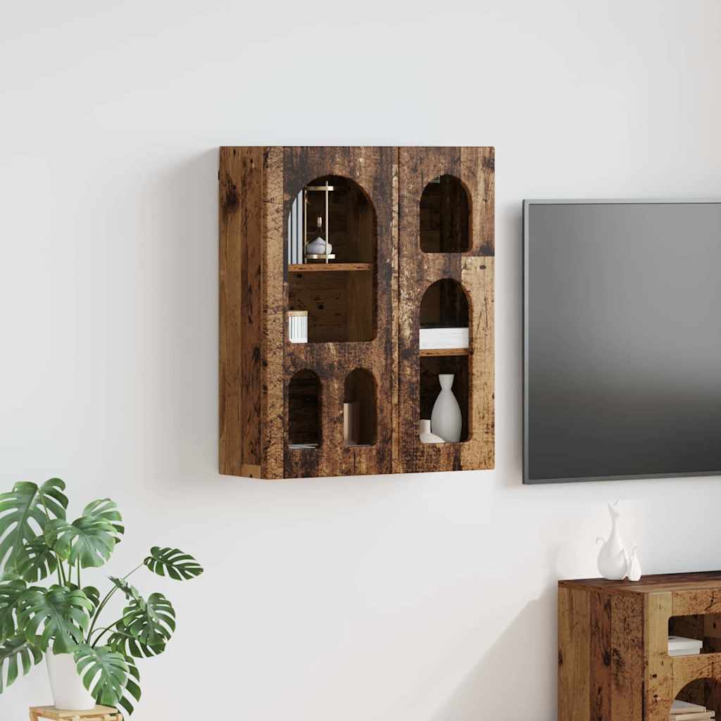 Hängeschrank mit Regal Altholz 59 x 20 x 71,5 cm Holzwerkstoff